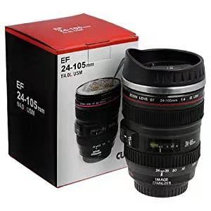 Camera Lens Coffee Mug with Lid – Unique Photography Gift | Winter Chills Collection