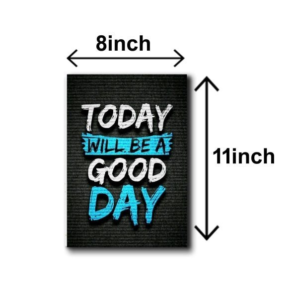 Motivational Wall Hanging Frames – Set of 6 (8x11 Inches | Wooden Back | Double Tape Included)