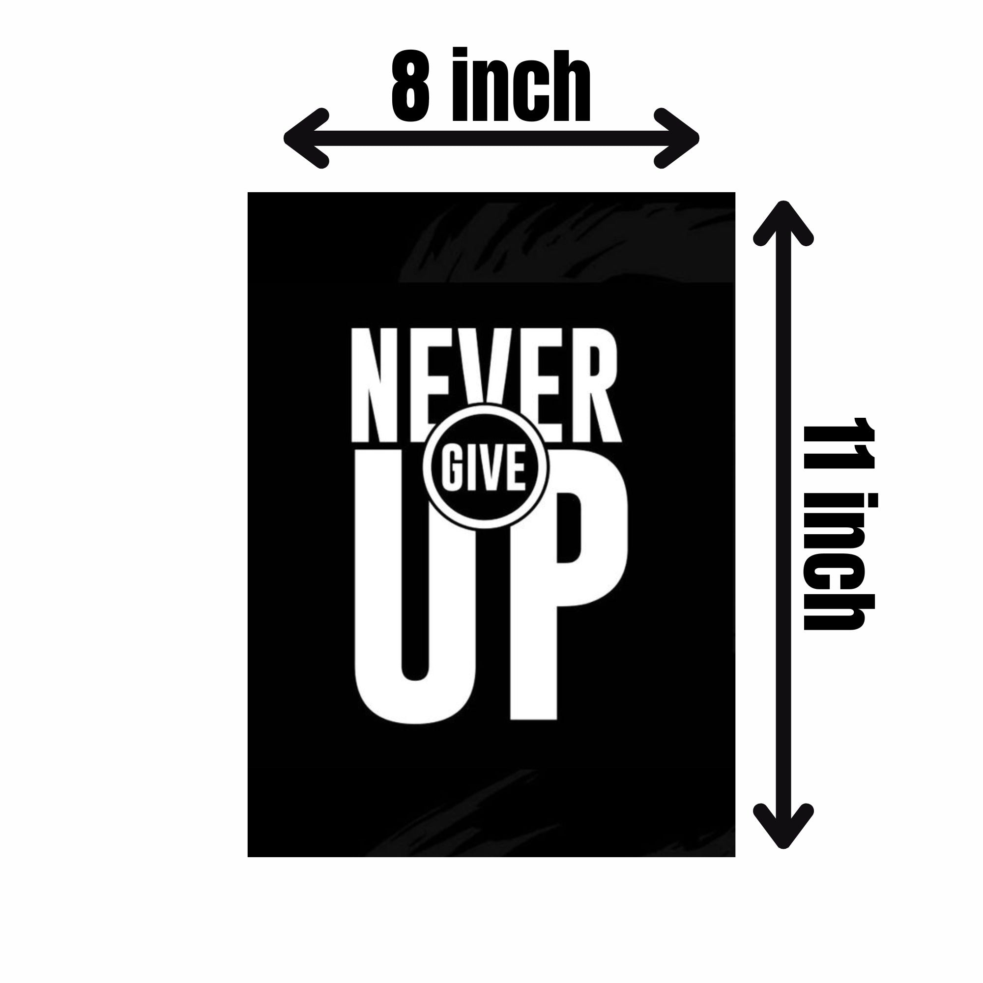 Motivational Wall Hanging Frames – Set of 6 (8x11 Inches | Wooden Back | Double Tape Included)