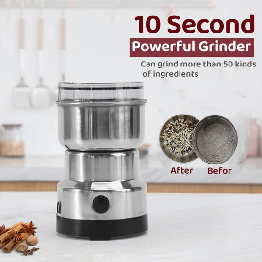 RAF 4-Blade Electric Masala & Coffee Grinder | 300W Stainless Steel Multifunctional Grinder